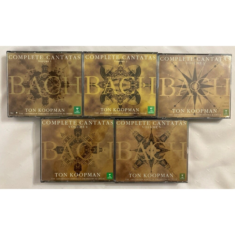 J S BACH Complete Cantatas KOOPMAN Amsterdam Baroque Orch. Vol. 1 - 5  CDs